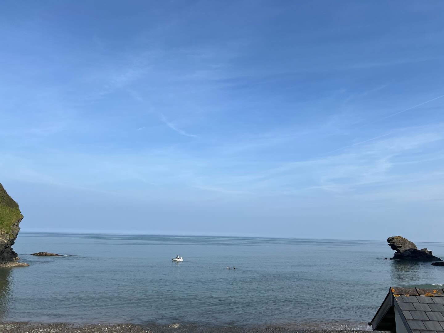 Perfect start to the day! #sunshine #beachcafe #beachbreakfast #llangrannog