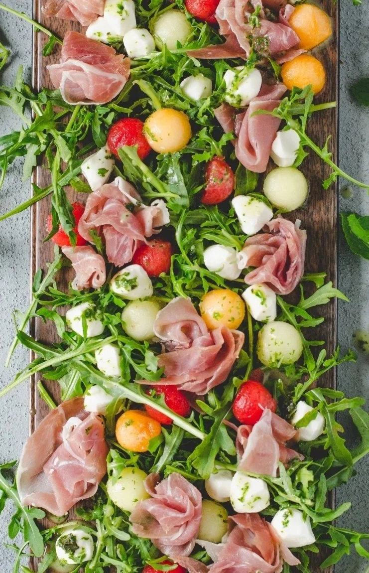 Easter dinner gourmet meals to go melon salad