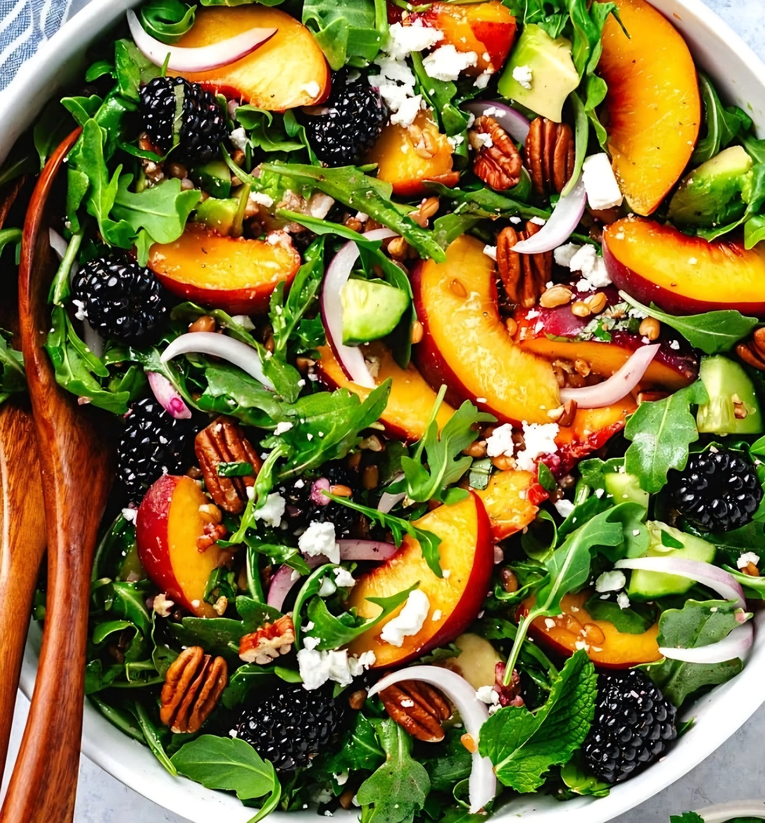 peach blackberry salad Tri-tip BBQ Kit