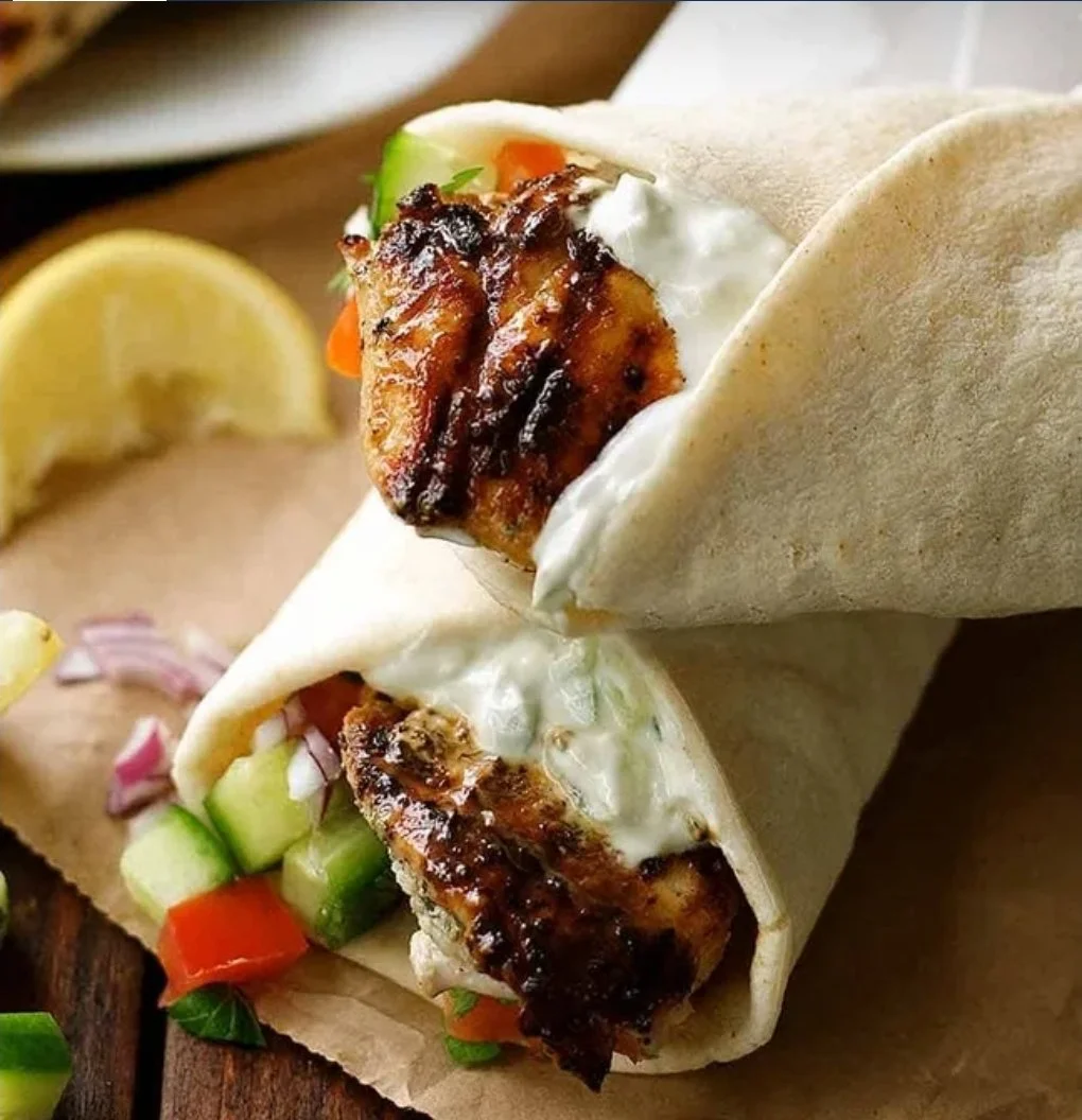 chicken gyro wrap box lunch