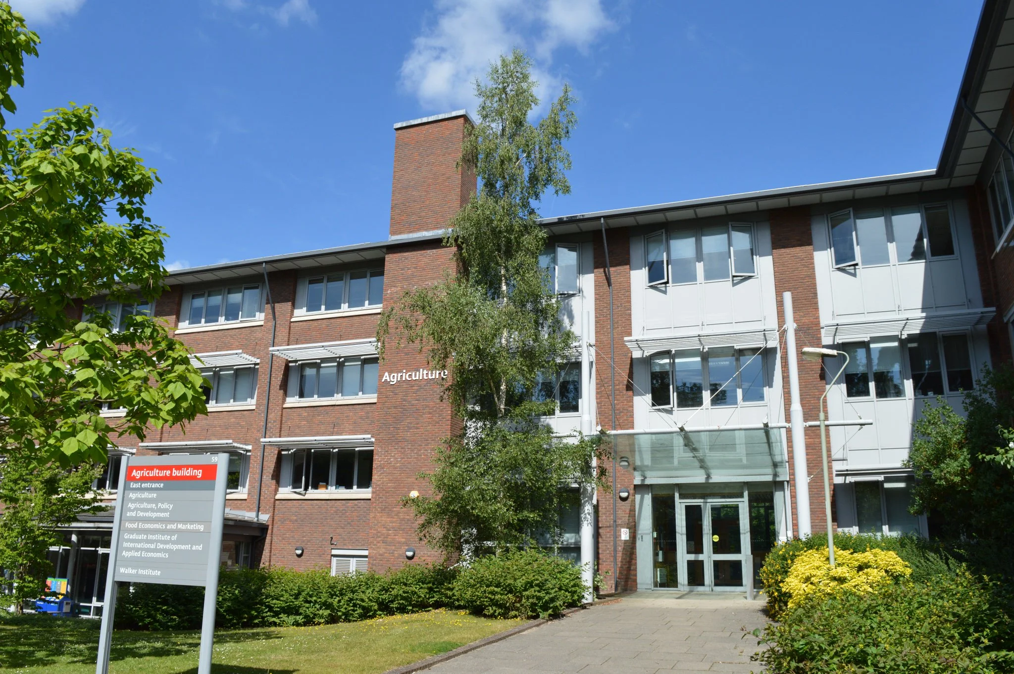 The School of Agriculture, Policy and Development at the University of Reading. The University of Reading is the most highly ranked UK institution for agriculture. It is in the top 1% worldwide. 