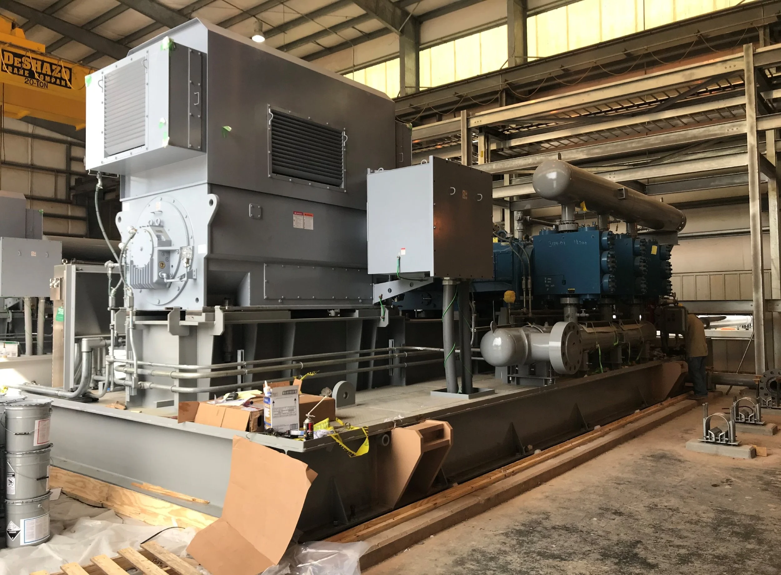 Additional 6,000 HP Compressor Packages Grouted by Pumping