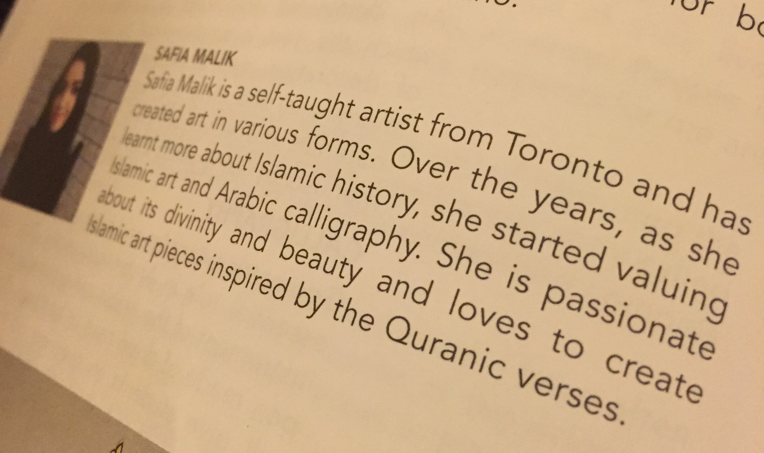 Featured Artist in ROM - RUNG magazine in 2014: Illumination and Calligraphy Artist
