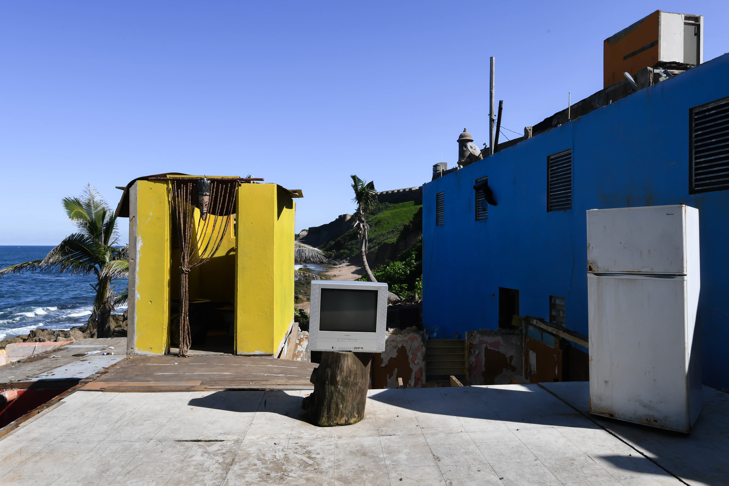  Hurricane Maria's winds of 185 mph took everything but the floor of Roberto Caballero's second-story house in La Perla. 