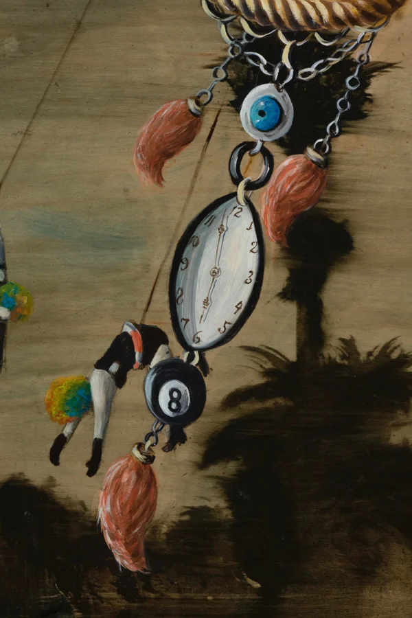 Lachesis Descending (Rabbit Foot Brings Good Luck), detail