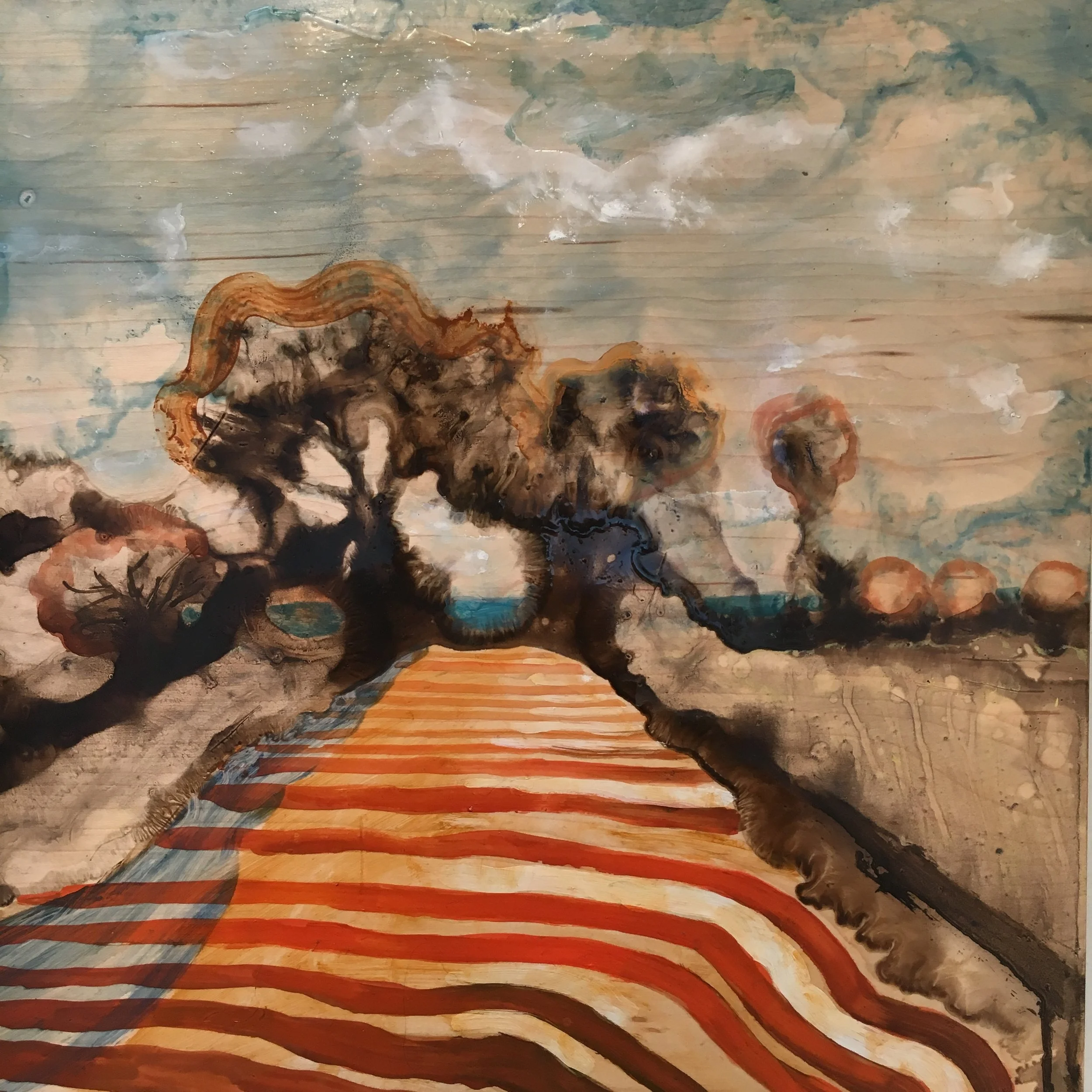 One Last Look (#1), oil on wood panel, 18" x 18"