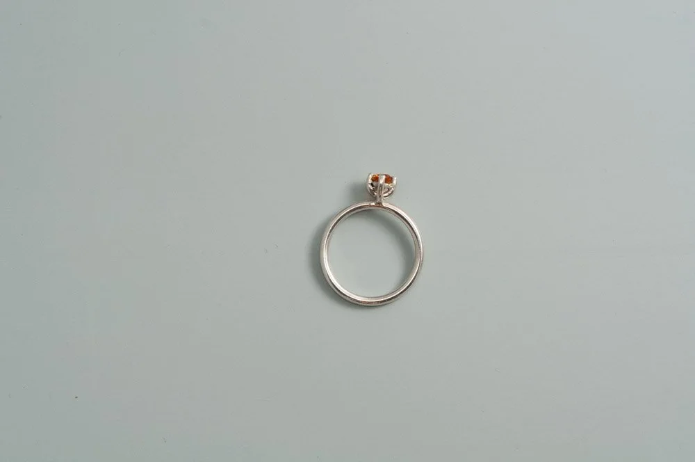 Sterling Silver Citrine Cocktail Ring