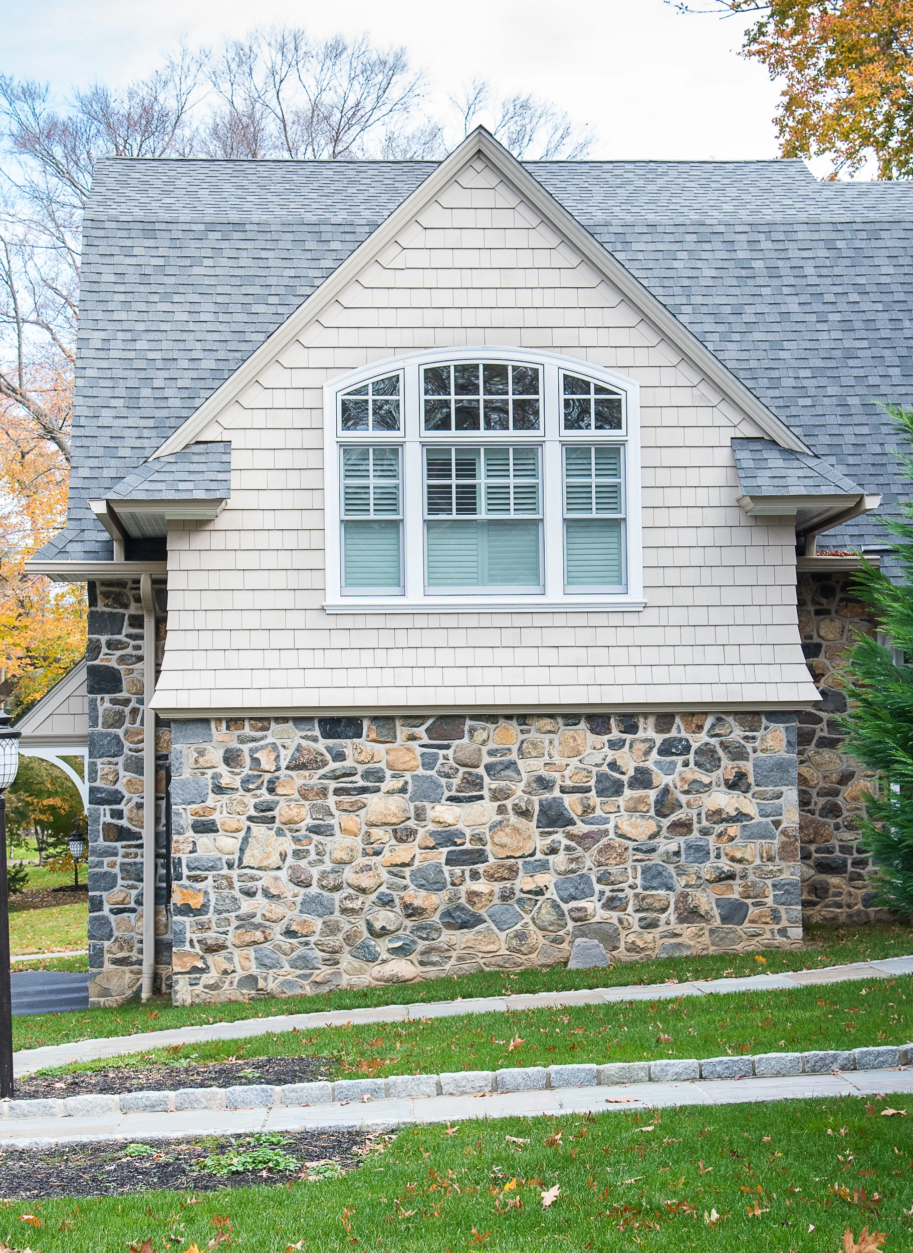 garage with living space on Radnor Matched 100 Year Old Stone Garage Addition Martin J Cappelletti Custom Builders Inc