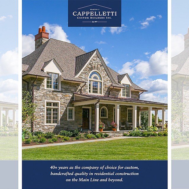 Have you seen our new brochure? Click the link in our profile for the downloadable pdf. A glimpse of 40+ years of meticulous work and the finest custom building projects on the Philadelphia Main Line and beyond. #mainlinehomes #mainlinetoday #mainlin