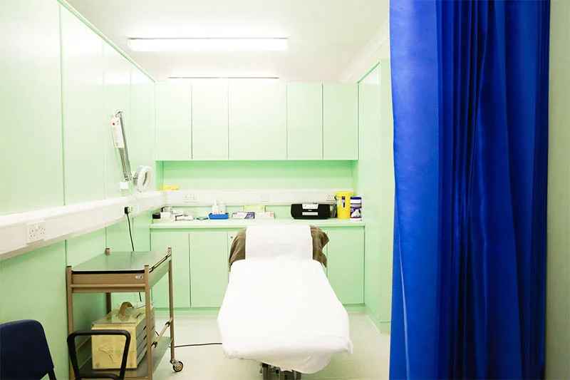 the treatment rooms