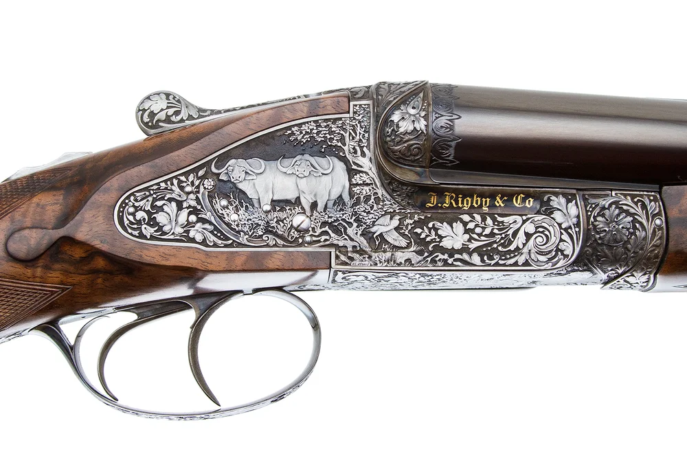 J Rigby Best Sxs Double Rifle 470 Nitro Express Ken Hunt Engraved Steve Barnett Fine Guns High End Shotguns Rifles Pistols And Revolvers For Sale