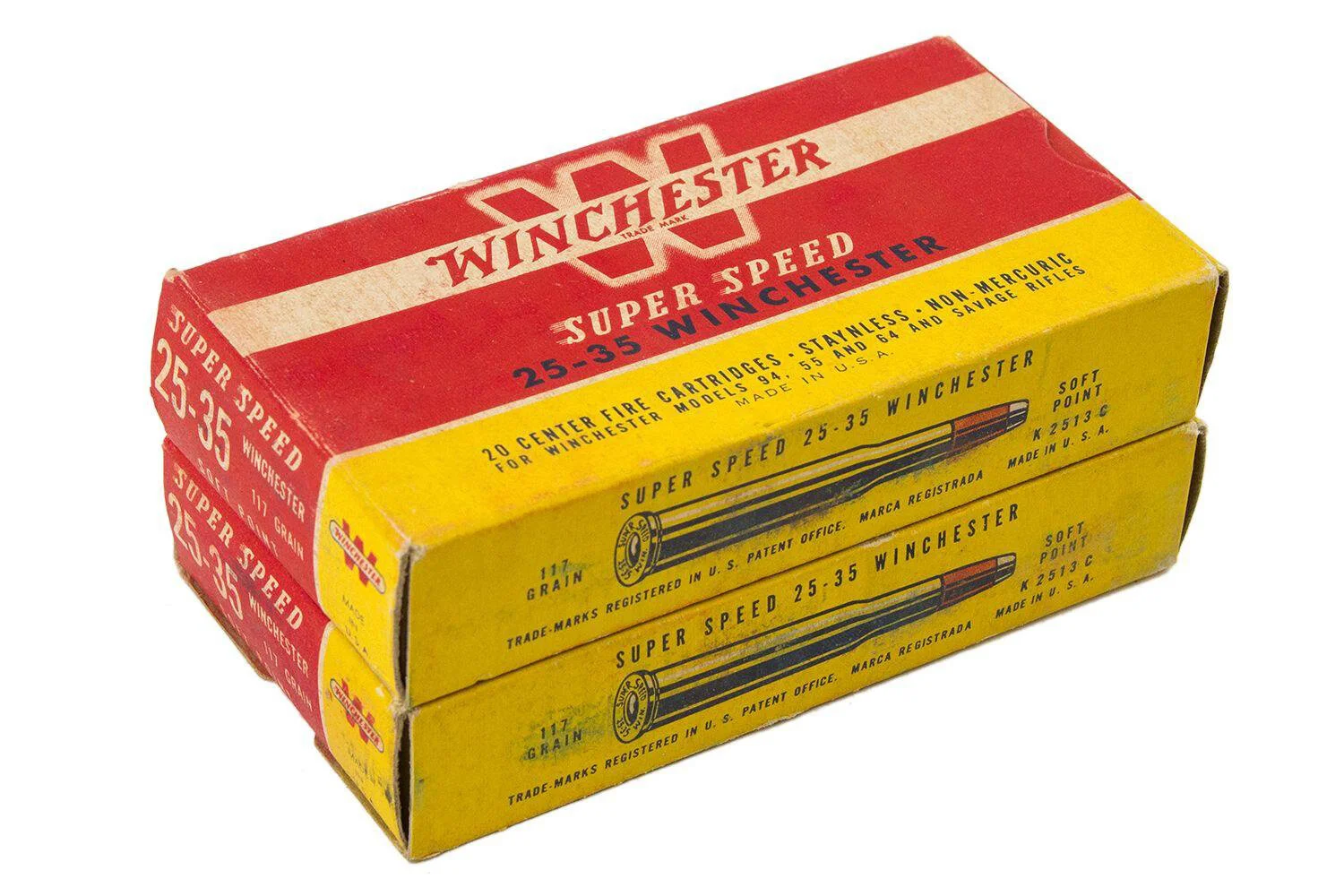 2 Boxes of Vintage Winchester 25-35