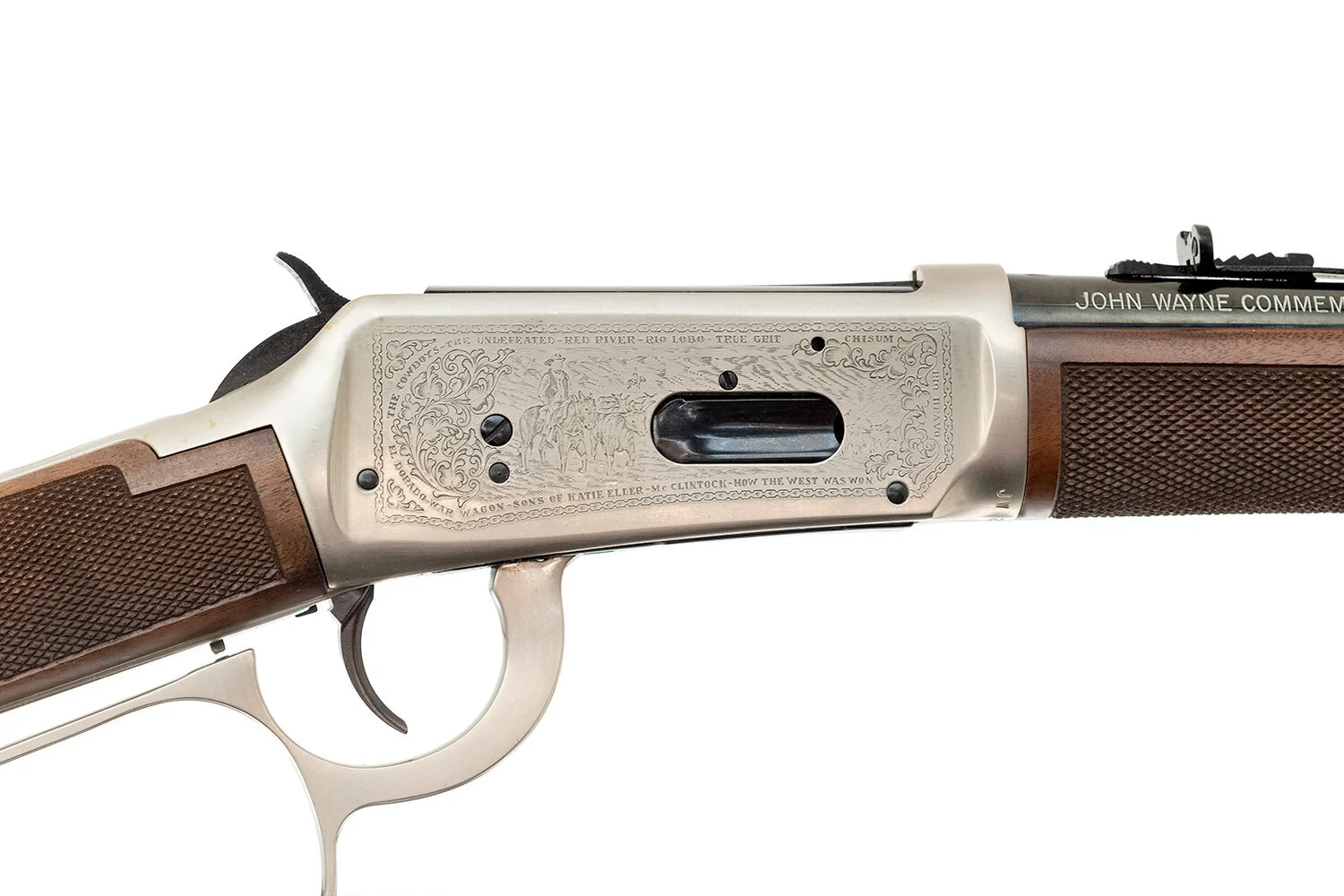 JOHN WAYNE COMMEMORATIVE WINCHESTER MODEL 94 SADLE RING CARBINE 32-40