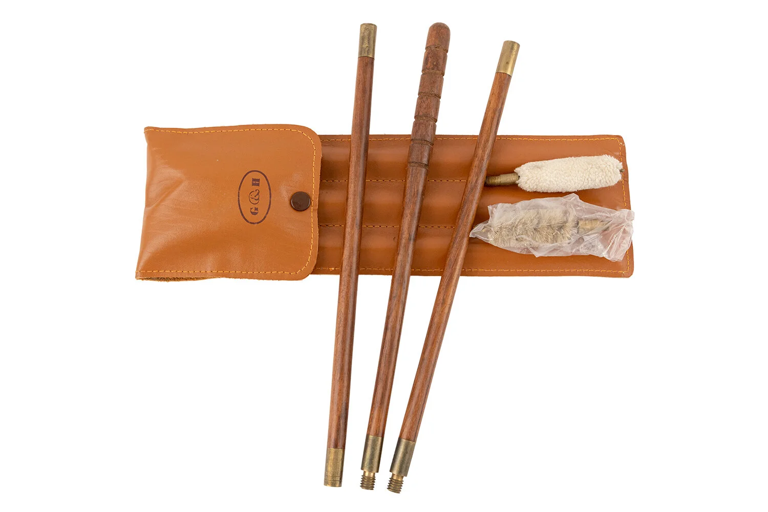 VINTAGE GRIFFIN &amp; HOWE 3 PIECE WOODEN SHOTGUN CLEANING ROD