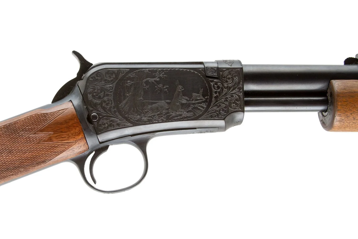 WINCHESTER - MODEL 62A DELUXE ANGELO BEE ENGRAVED 22 S,L,LR