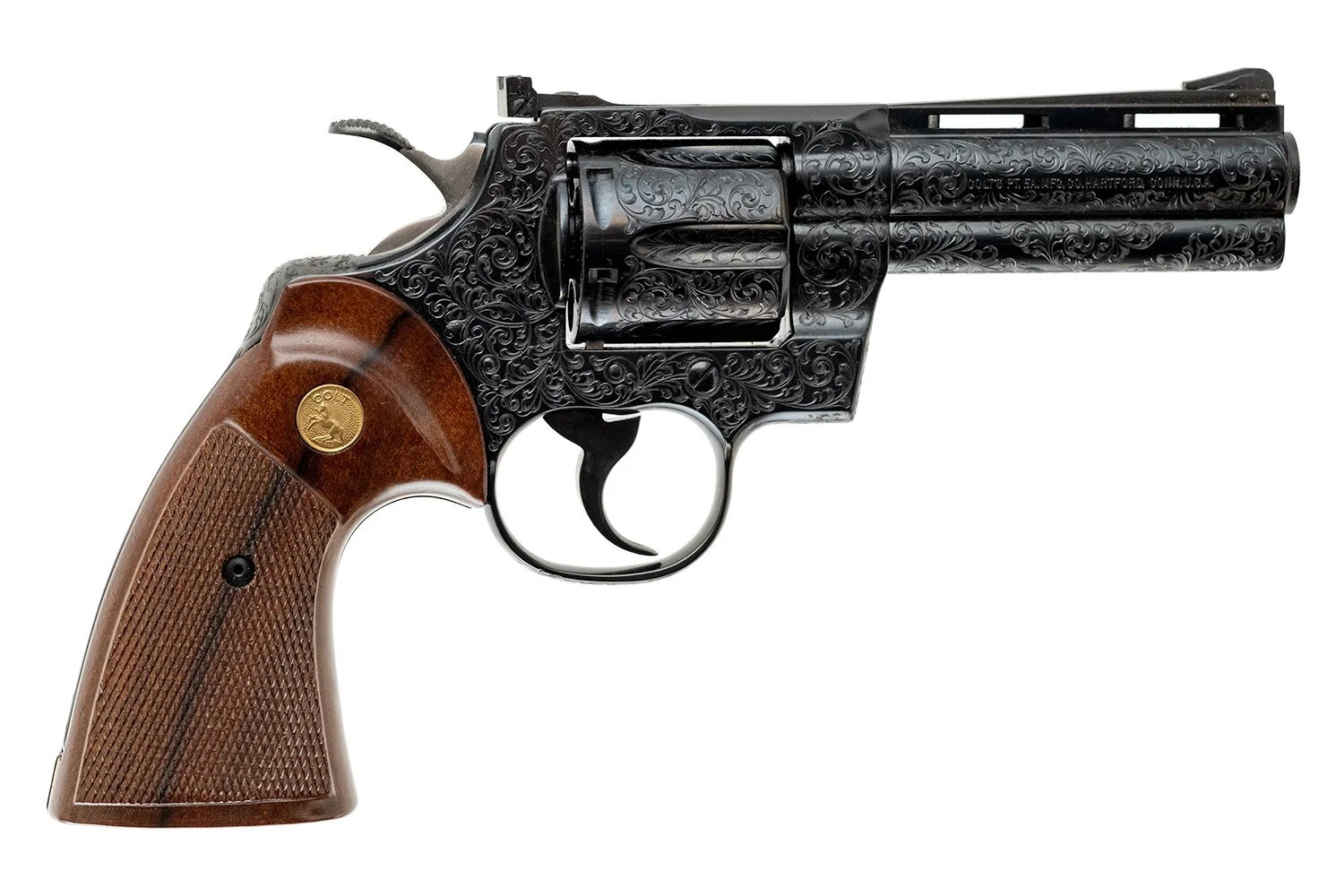 COLT PYTHON FACTORY D ENGRAVED 357 MAG