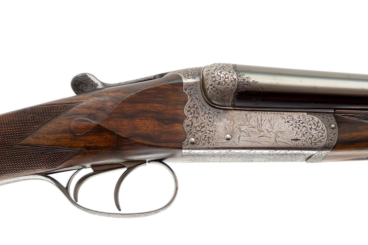 WILLIAM CASHMORE SCALLOPED BOXLOCK EJECTOR 20 GAUGE 2 BARREL SET