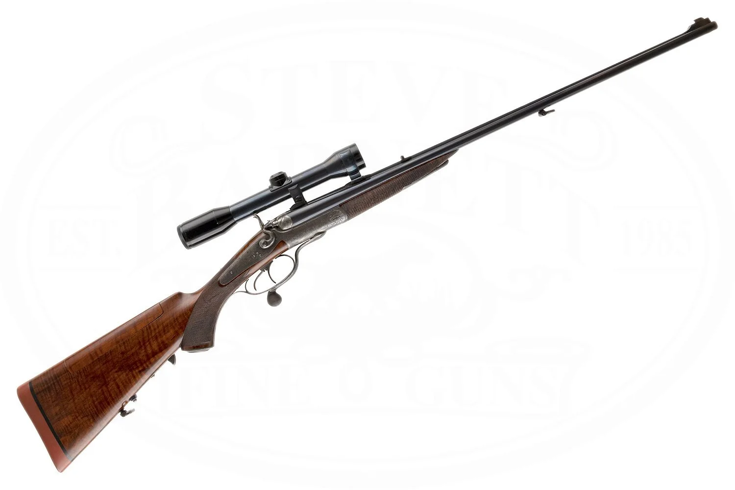 JOH. SPRINGER UNDERLEVER HAMMER DOUBLE RIFLE 7X57R