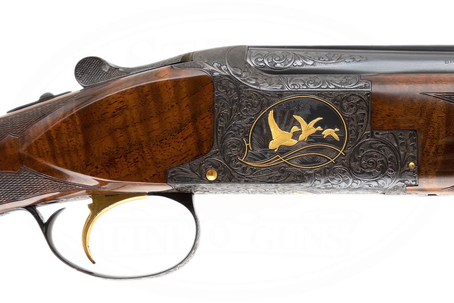 BROWNING SUPERPOSED MIDAS GRADE 20 GAUGE 2 BARREL SET CROUSE ENGRAVED