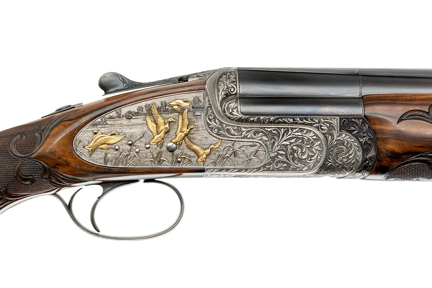 PERAZZI - SHO/ORO EXTRA GALEAZZI DEEP CHISEL ENGRAVED 12 GAUGE 2 BARREL SET