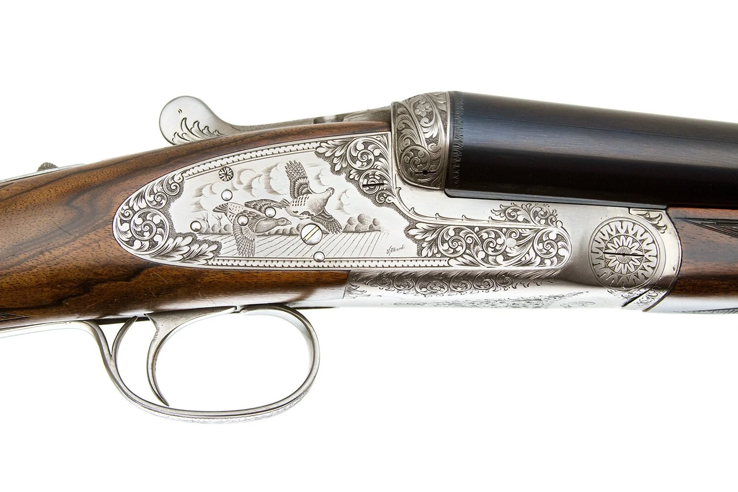 GRIFFIN & HOWE - BEST ROUND BODY SIDELOCK EJECTOR SXS GAME GUN 12 GAUGE