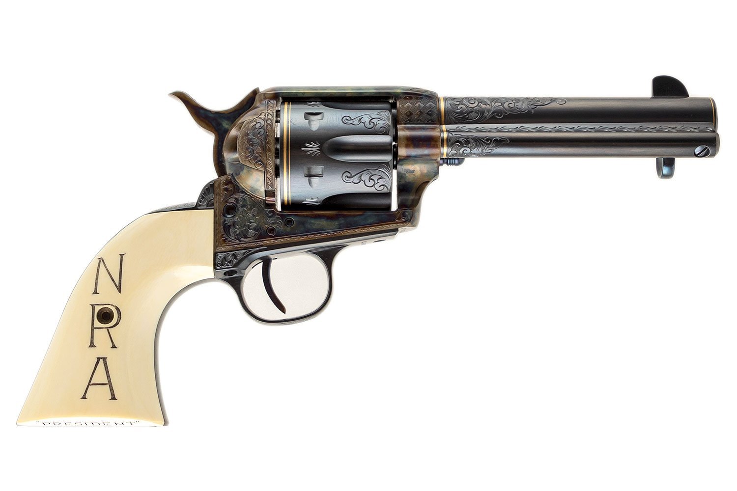 U.S.F.A CHARLTON HESTON DELUXE "PROTOTYPE" COMMEMORATIVE SINGLE ACTION ARMY 45 COLT