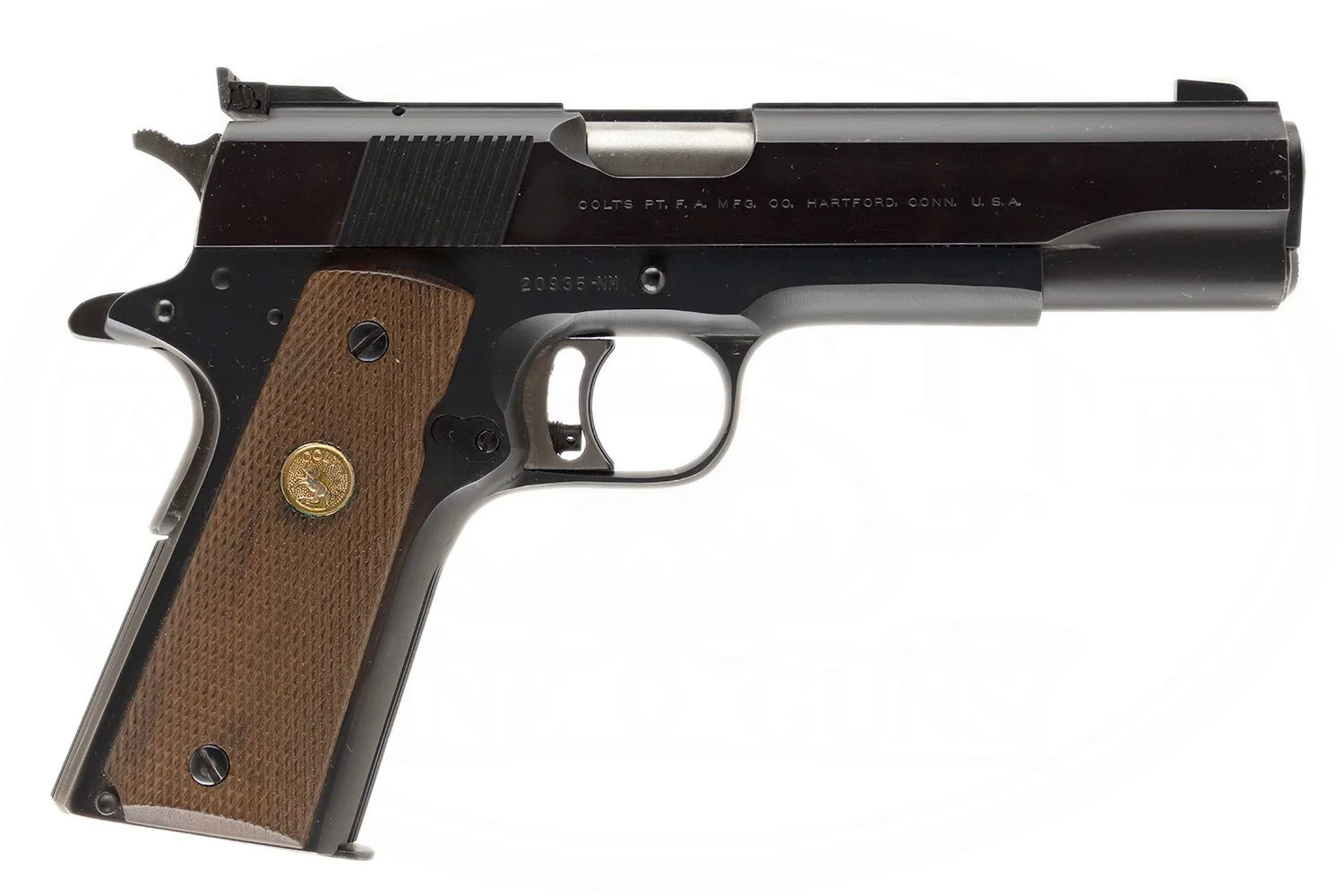 COLT GOLD CUP NATIONAL MATCH 45 ACP WITH BOX AND TEST TARGET