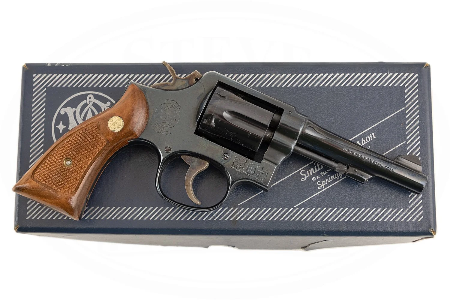 SMITH & WESSON MODEL 10-7 38 SPECIAL WITH BOX, PAPERWORK AND CLEANING ROD
