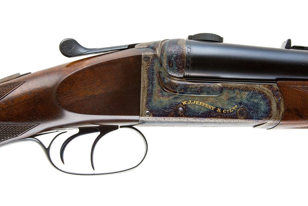 W.J. JEFFREY - BEST DOUBLE RIFLE 450-400 3" WITH EXTRA 470 NITRO BARRELS TARGETS AND LOAD DATA BY KEN OWEN