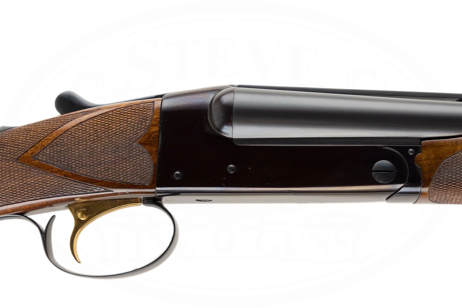 WINCHESTER MODEL 21 CUSTOM 20 GAUGE 2 BARREL SET W/ 21-A CARVED WOOD FACTORY LETTER