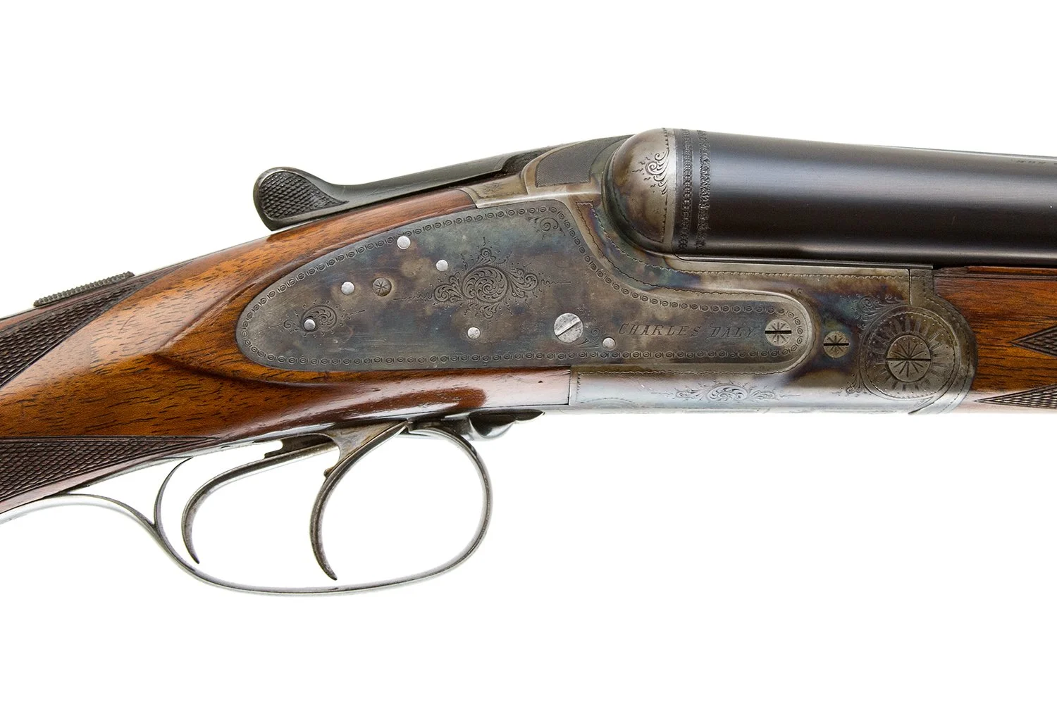 CHARLES DALY - PRUSSIAN SIDELOCK DRILLING 16X16 X 22 HORNET