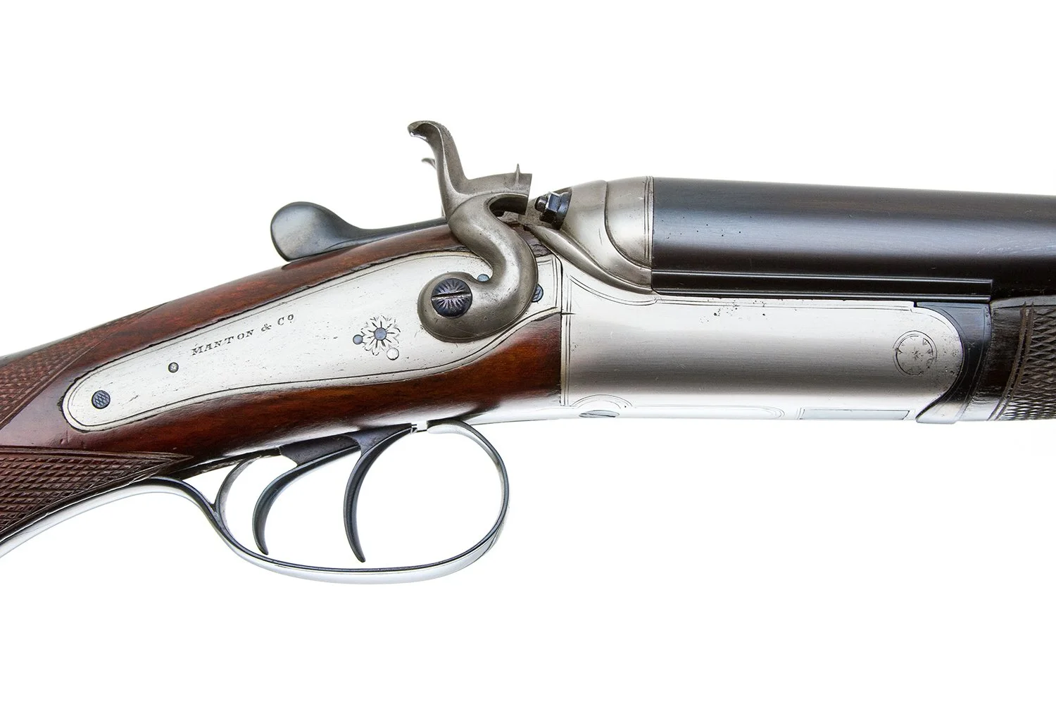 MANTON & CO - HAMMER DOUBLE RIFLE 470 NITRO