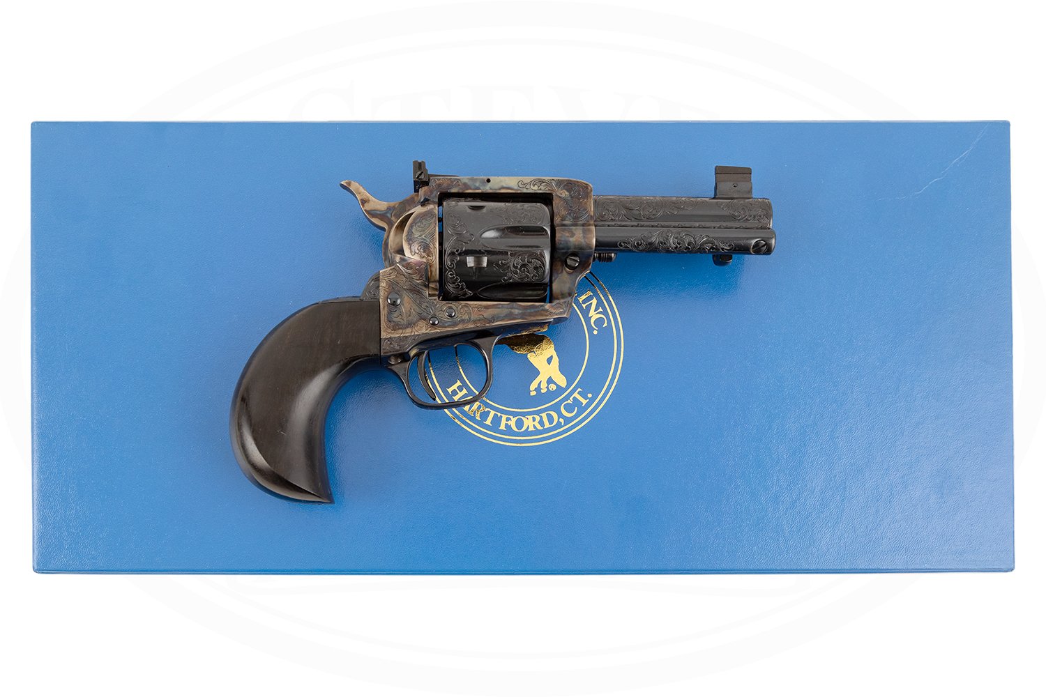 COLT CUSTOM SHOP SINGLE ACTION ARMY 3RD GEN 45 LONG COLT THIRION ENGRAVED