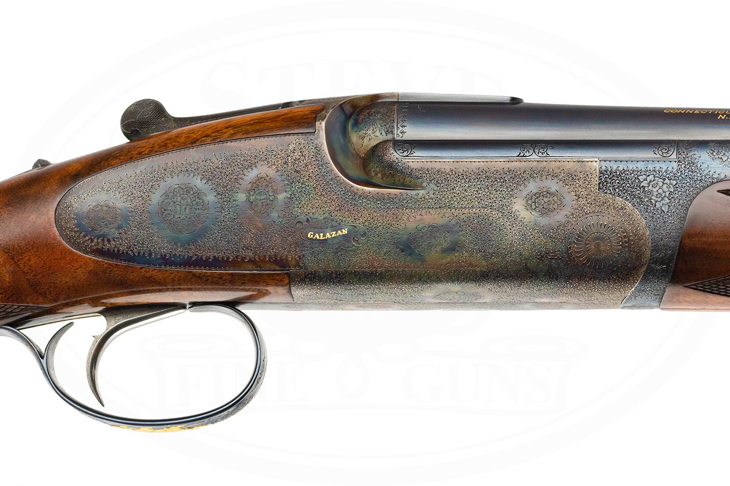 A. GALAZAN BEST PINLESS SIDELOCK EJECTOR 20 GAUGE PEDRETTI ENGRAVED