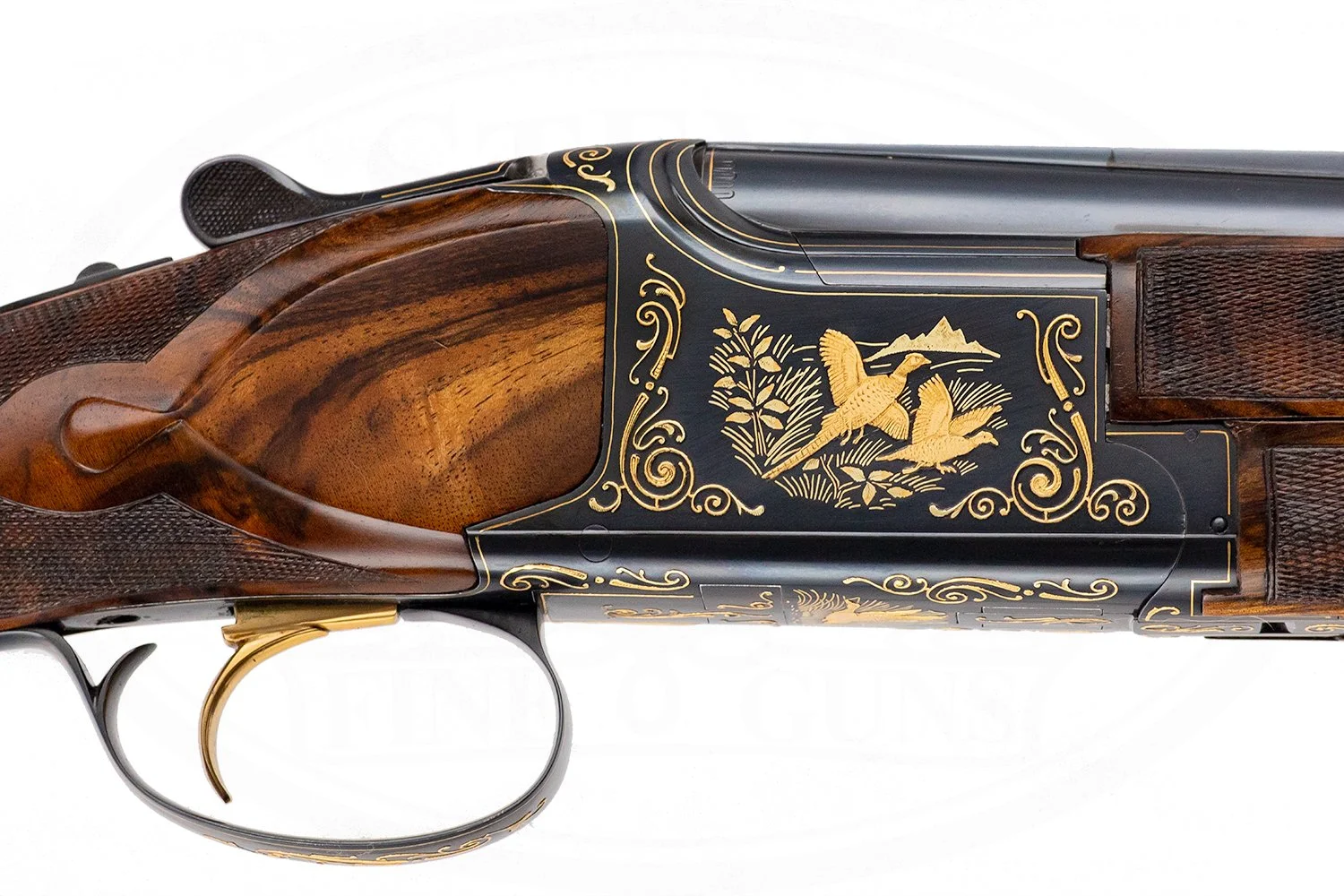 BROWNING FN EUROPEAN STYLE EXHIBITION SUPERLITE SUPERPOSED 12 GAUGE VRANKEN ENGRAVED