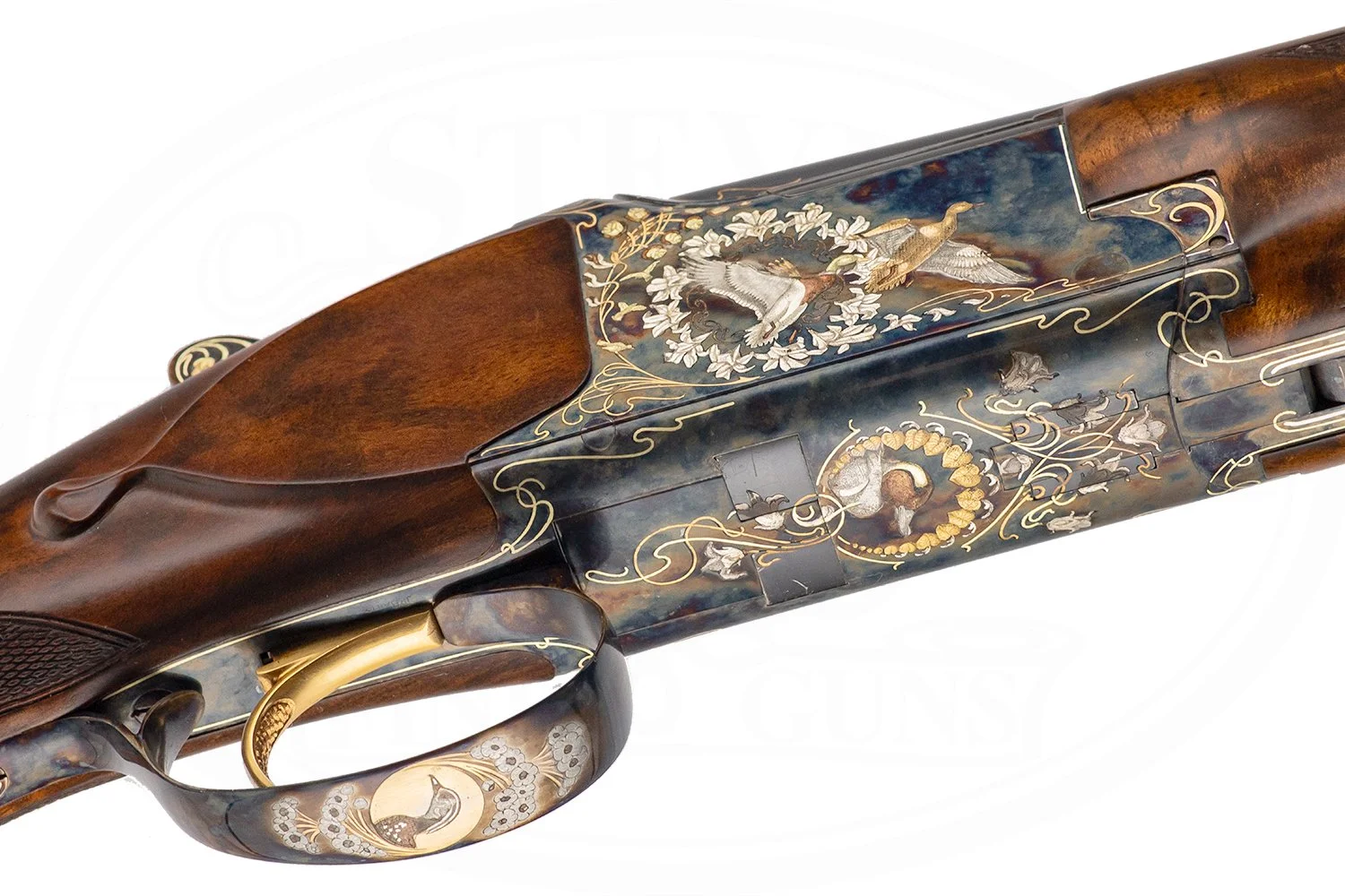 BROWNING CUSTOM SHOP B25 EXHIBITION SUPERPOSED 12 GAUGE J.P. BAILEY ENGRAVED