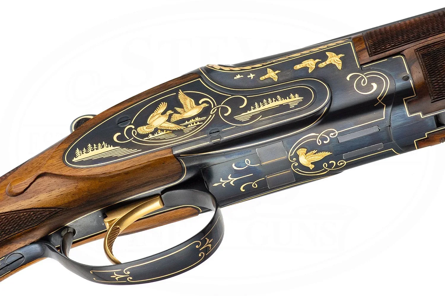 BROWNING B25 EXHIBITION SUPERPOSED 410 PERFIDO ENGRAVED