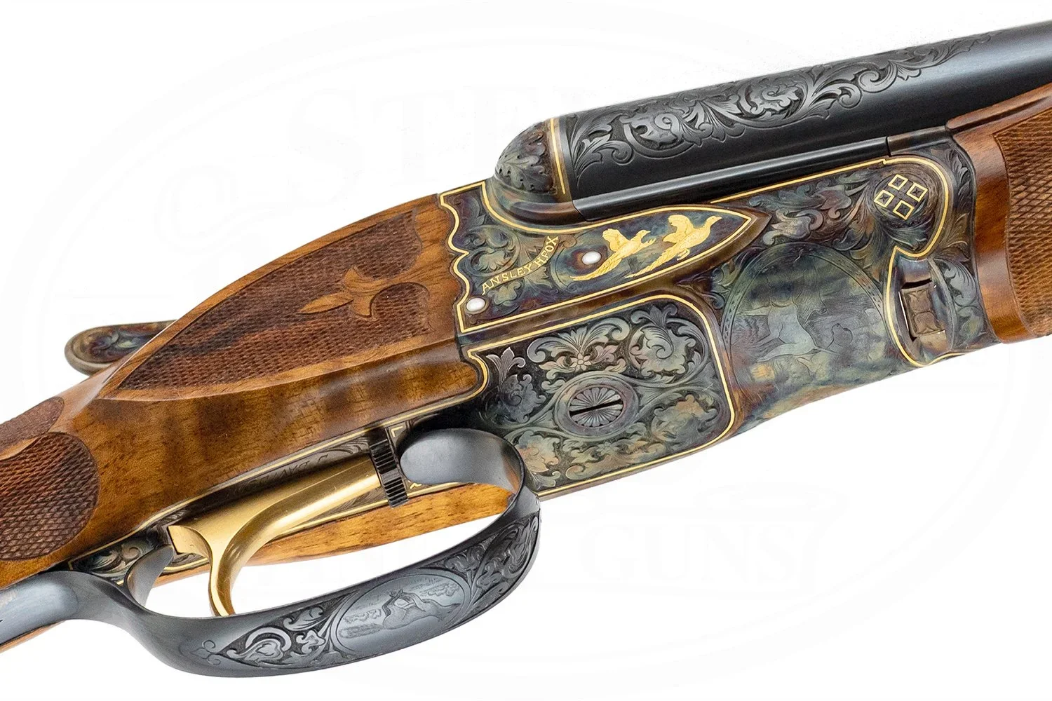 A.H. FOX (CSMC) DE EXHIBITION 20 GAUGE 2 BARREL SET DAVIDSON ENGRAVED