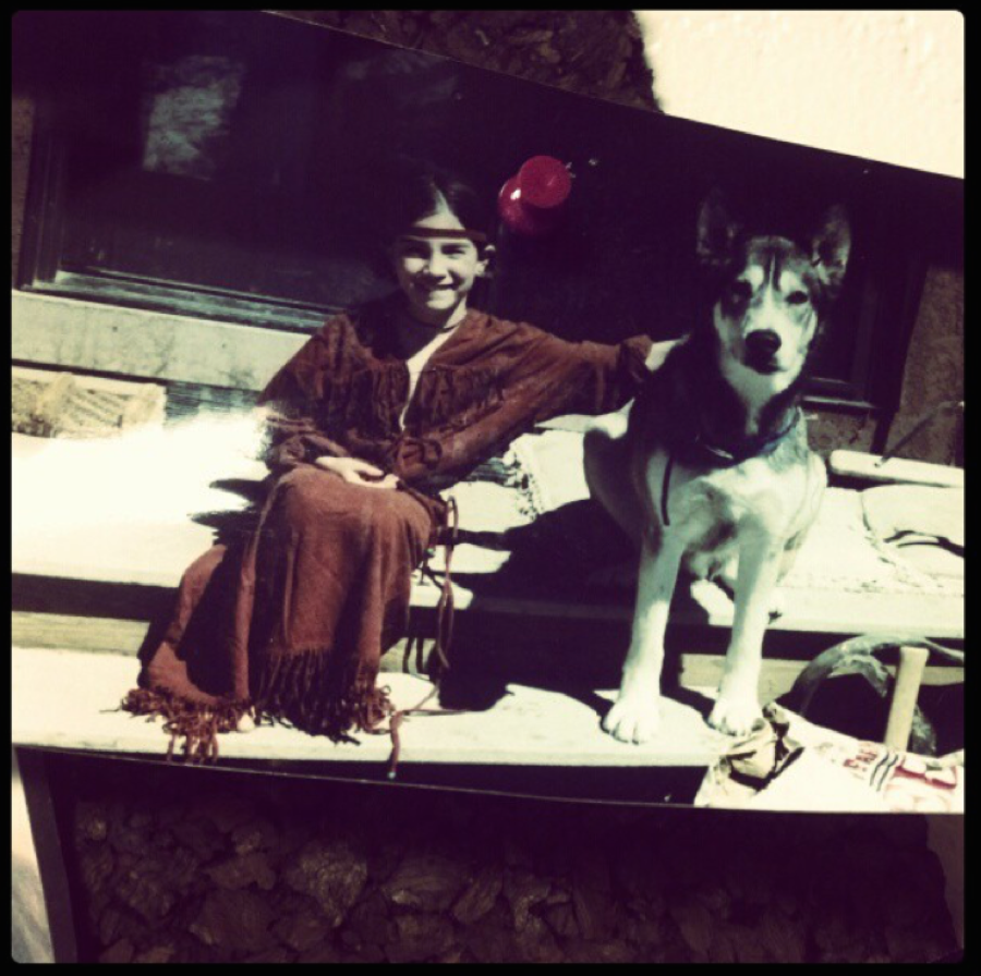 Charissa & Raydar playing dress up.