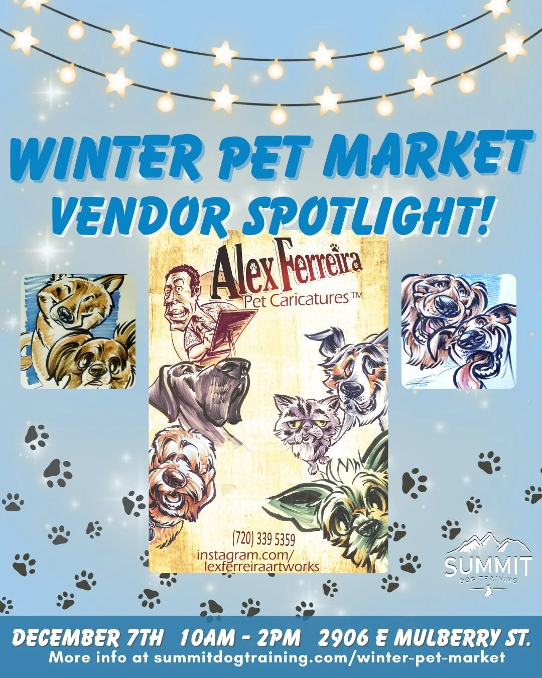 ❄️🐾 Summit&rsquo;s Winter Pet Market is fast approaching! We have an amazing lineup of new vendors and some returning from last year&rsquo;s market. Each is a local small business and/or creative maker that has quality products for your pet and ever