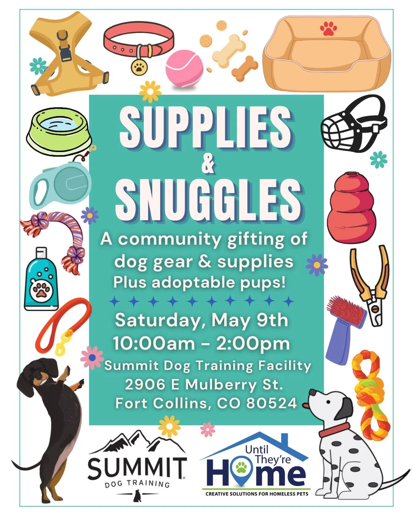 🐾 SUPPLIES &amp; SNUGGLES: A Community Gifting Event! 

Are you ready for some serious puppy love and FREE gear? Join us for Supplies &amp; Snuggles, where we&rsquo;re clearing out the clutter to help our local four-legged friends at @untiltheyrehom