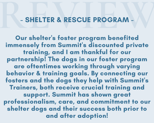 Summit shelter & rescue program review from partner
