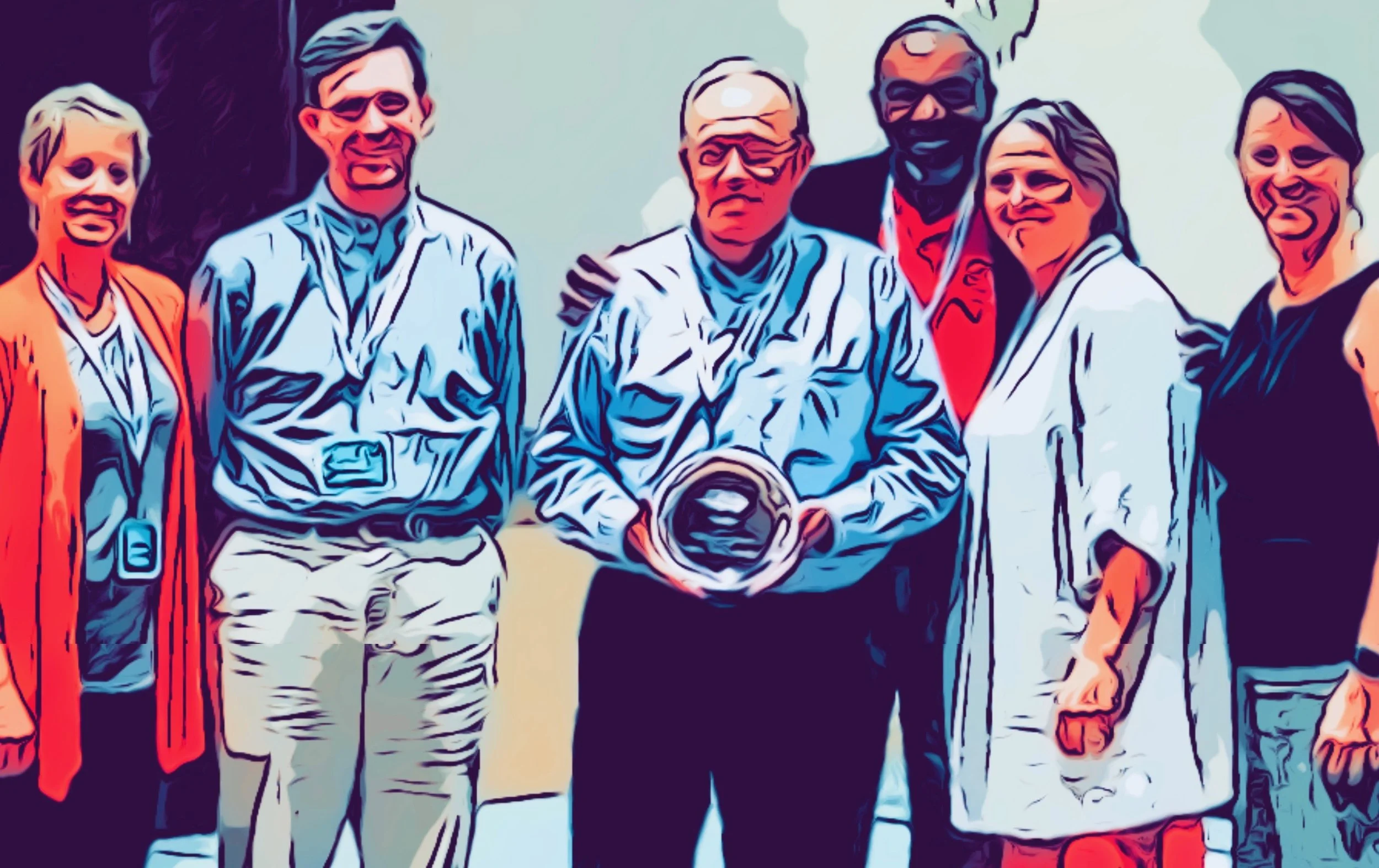 ATA board members receiving the 2019 NC CTA award of the year