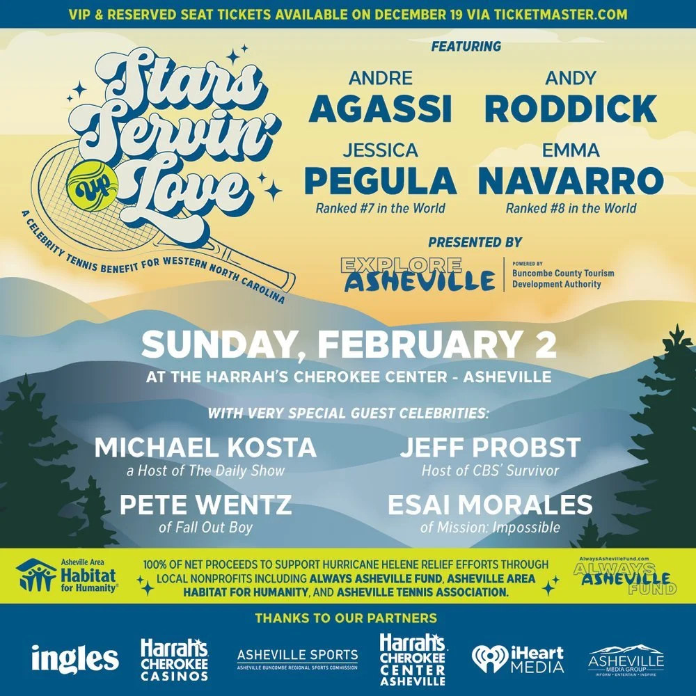 📣Awards season is upon us!  Asheville's Stars Servin' up Love was given RSI magazine's Benefit Event of the Year for 2025.  Over $1 million was raised!  The ATA received 10% of the monies which was entirely distributed to 8 different facilities whos