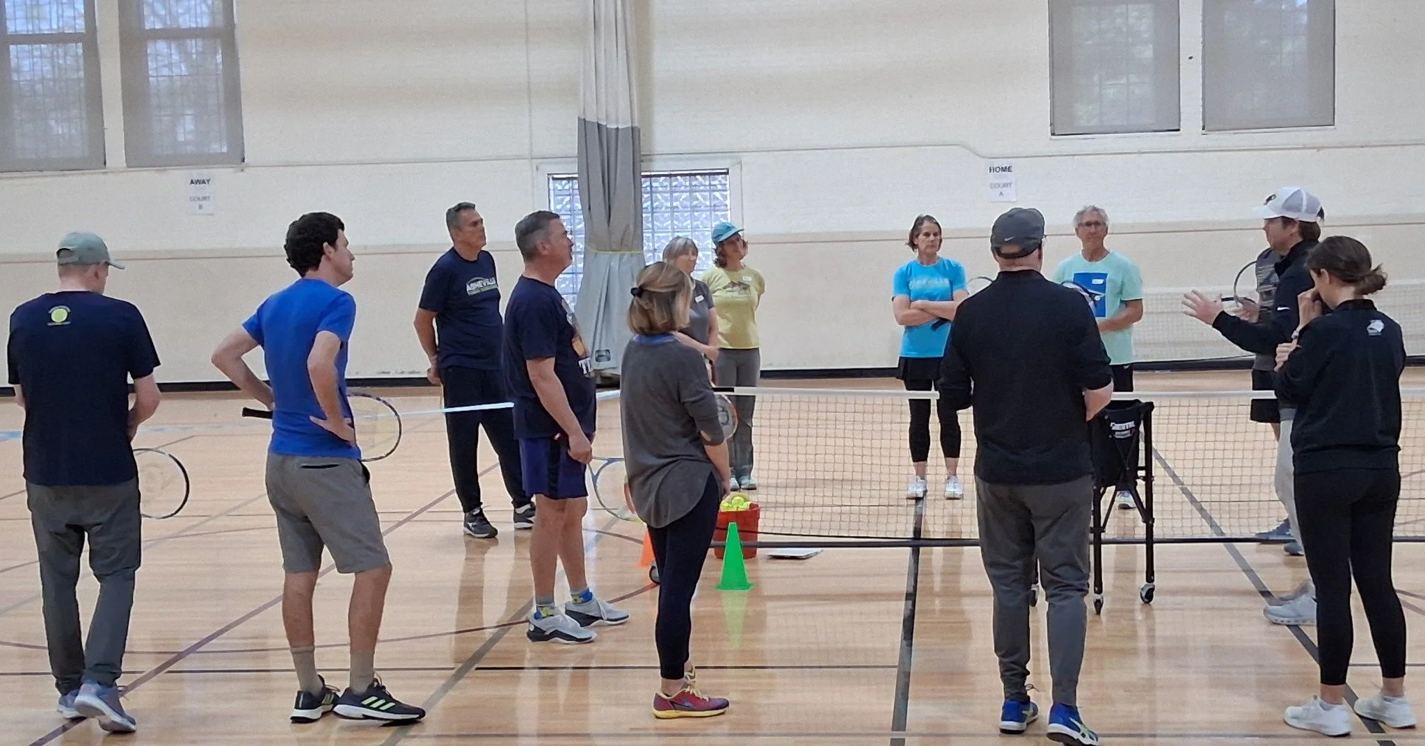 The ATA Instructor Training on Friday the 13th was not scary at all -- it was a great success! Both new and experienced instructors participated, and Robert Hogewood and Megan Kidd from USTA North Carolina  did an outstanding job sharing teaching str