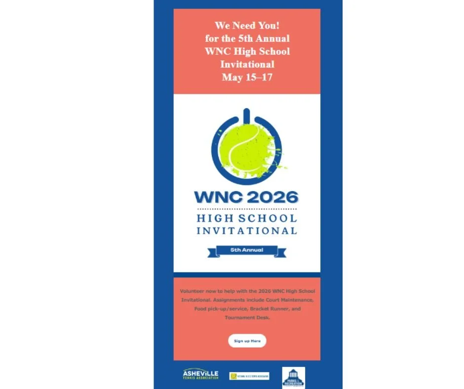 We still have a few volunteer slots available for our WNC High School Tournament.  Sign up here: https://www.volgistics.com/appform/736534956