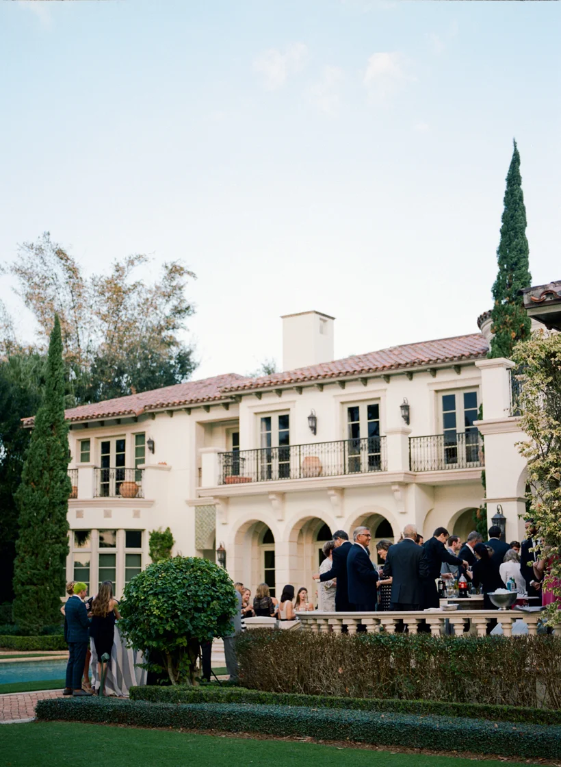 The most beautiful cocktail hour at Palm Beach estate - photo by Kat Braman