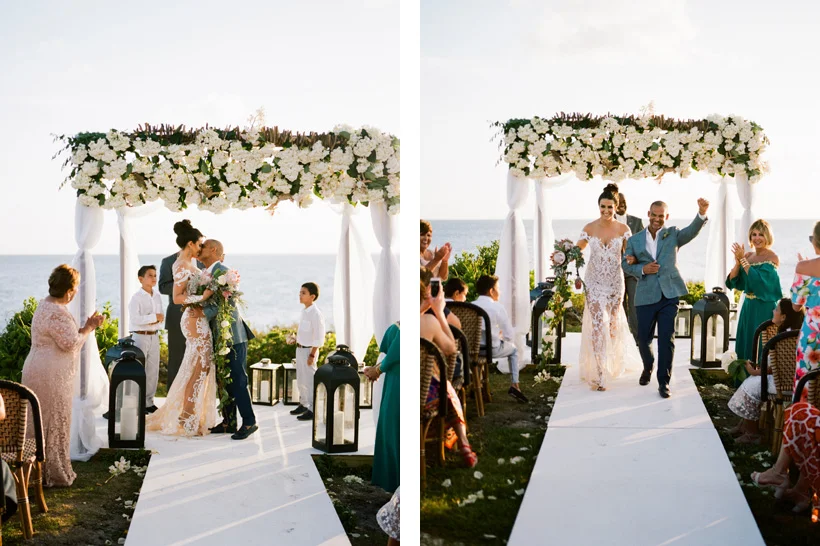 Bahamas Destination Wedding in Harbour Island - photo by Kat Braman