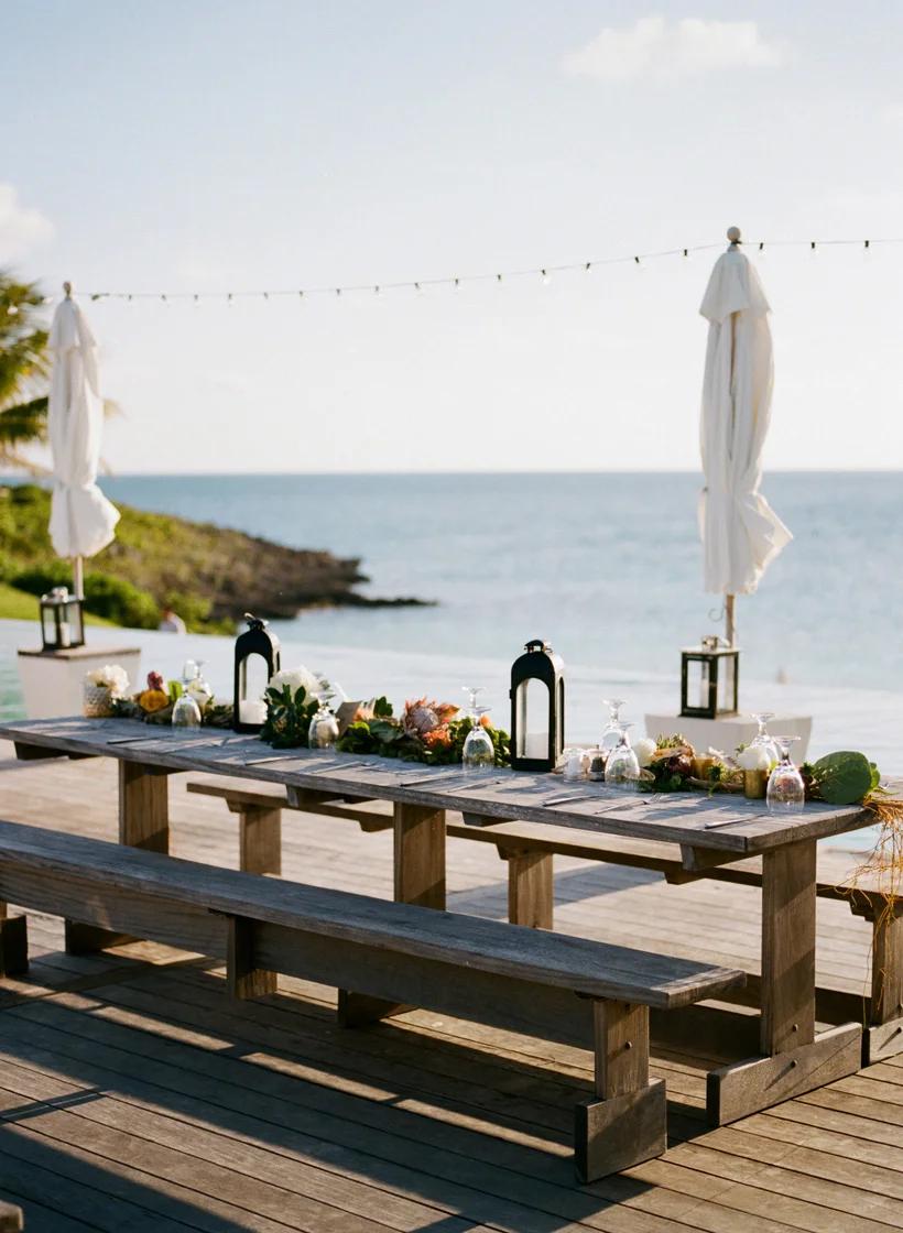 Wedding Reception at The Cove Eleuthera, Bahamas - photo by Kat Braman
