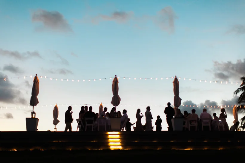Wedding Reception in the Bahamas - photo by Kat Braman